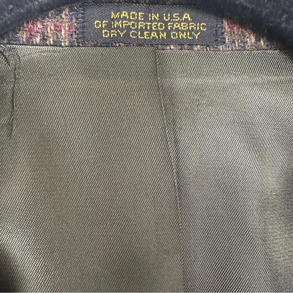 Robert Stock Classics Men’s Sport Coat Size 42 Long Brown Plaid Tweed Old Money‎ - Picture 8 of 11
